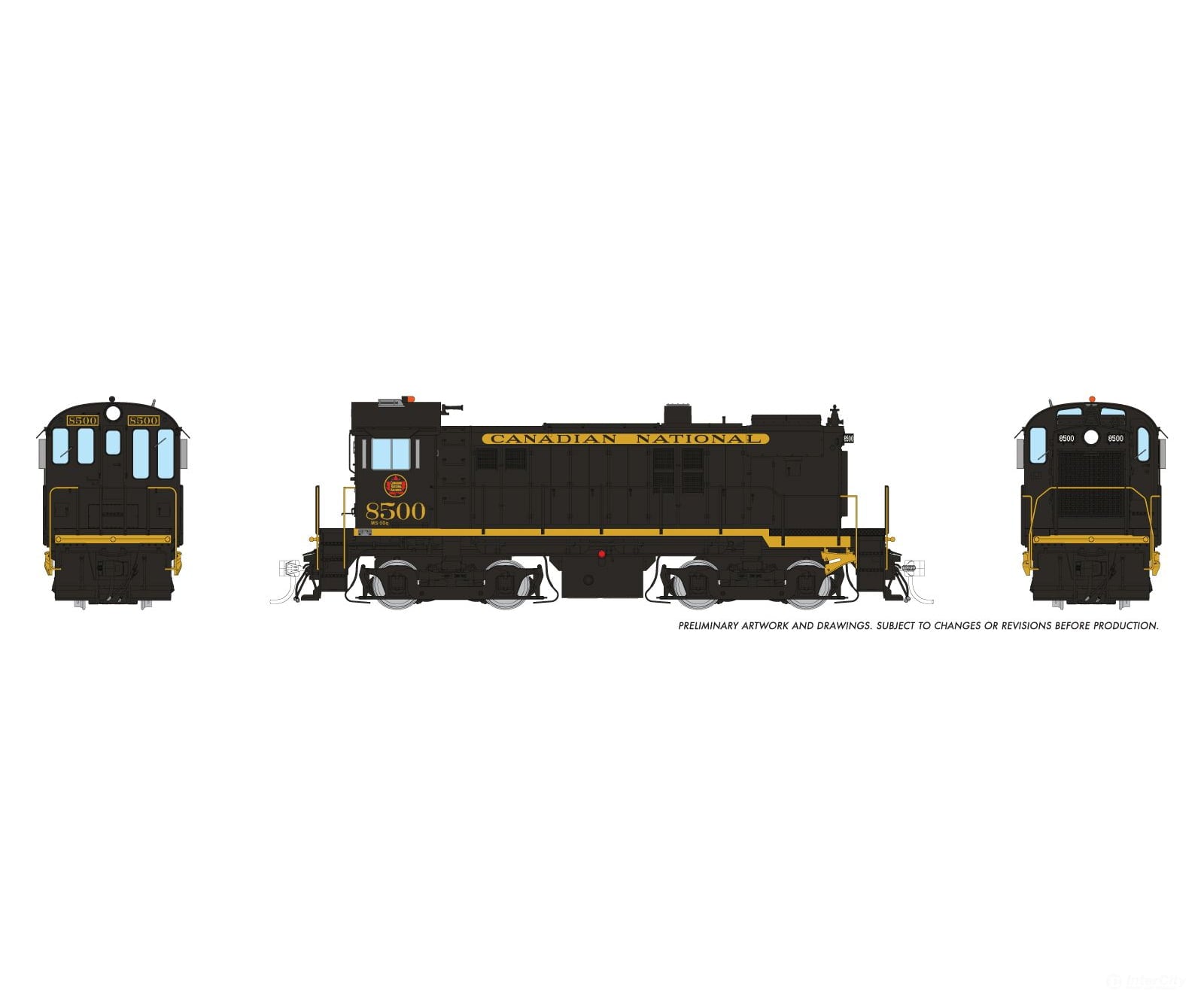 Rapido 036508 HO MLW S-13 (DC/DCC/Sound): CNR - Delivery Scheme: #8500