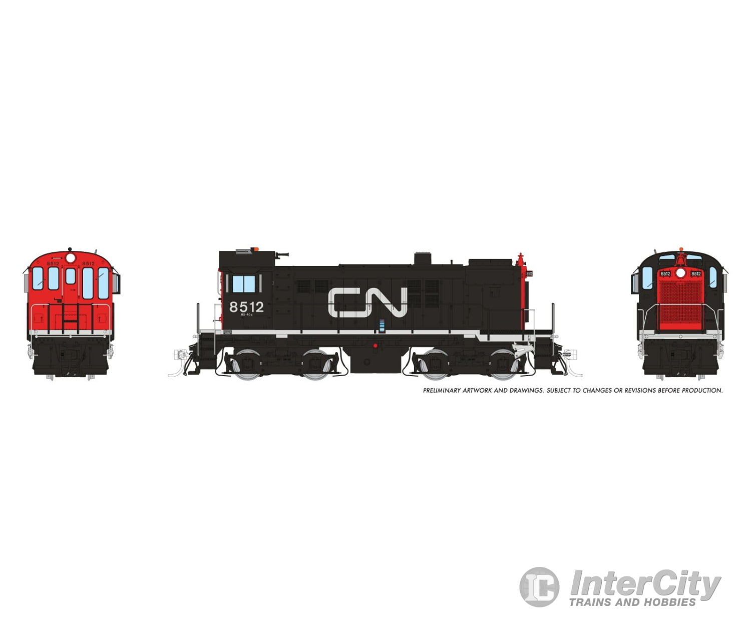 Rapido 036511 HO MLW S-13 (DC/DCC/Sound): CN - Noodle: #8512