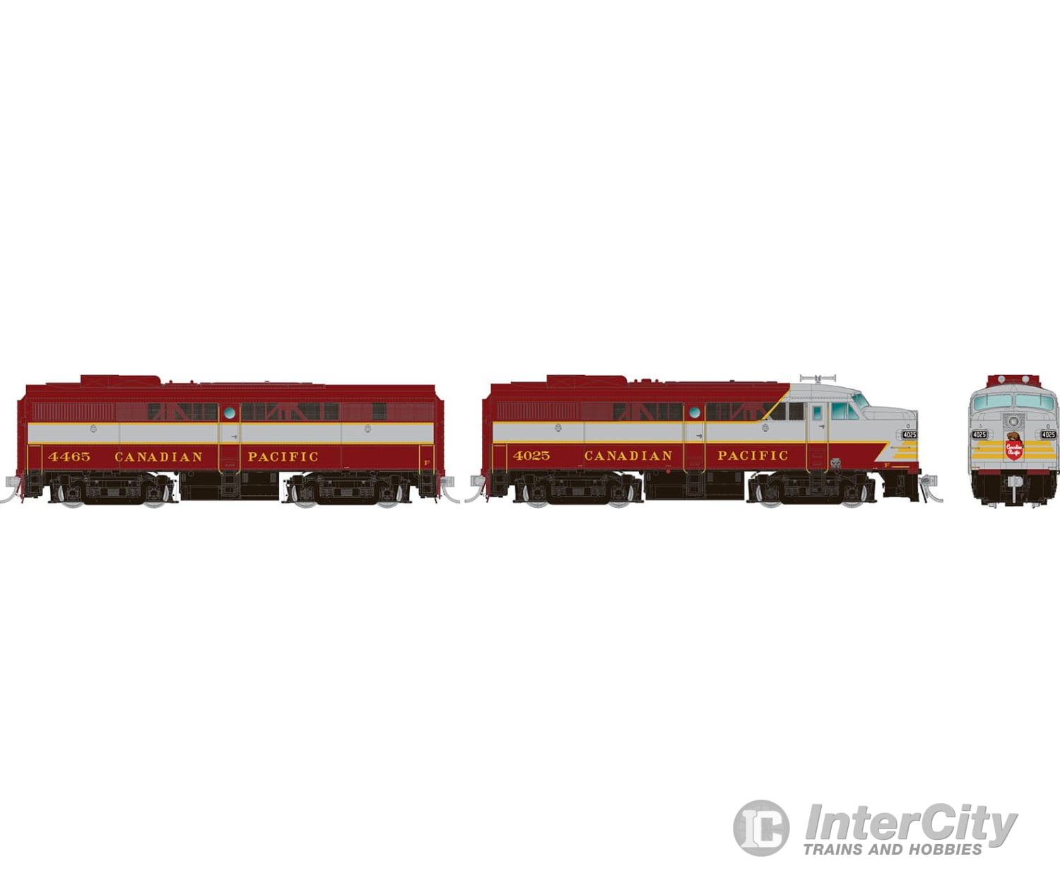 Rapido 037007 Ho Alco Fa-1 + Fb-1 (Dc/Silent): Canadian Pacific - Block Scheme: #4012 #4410 Diesel