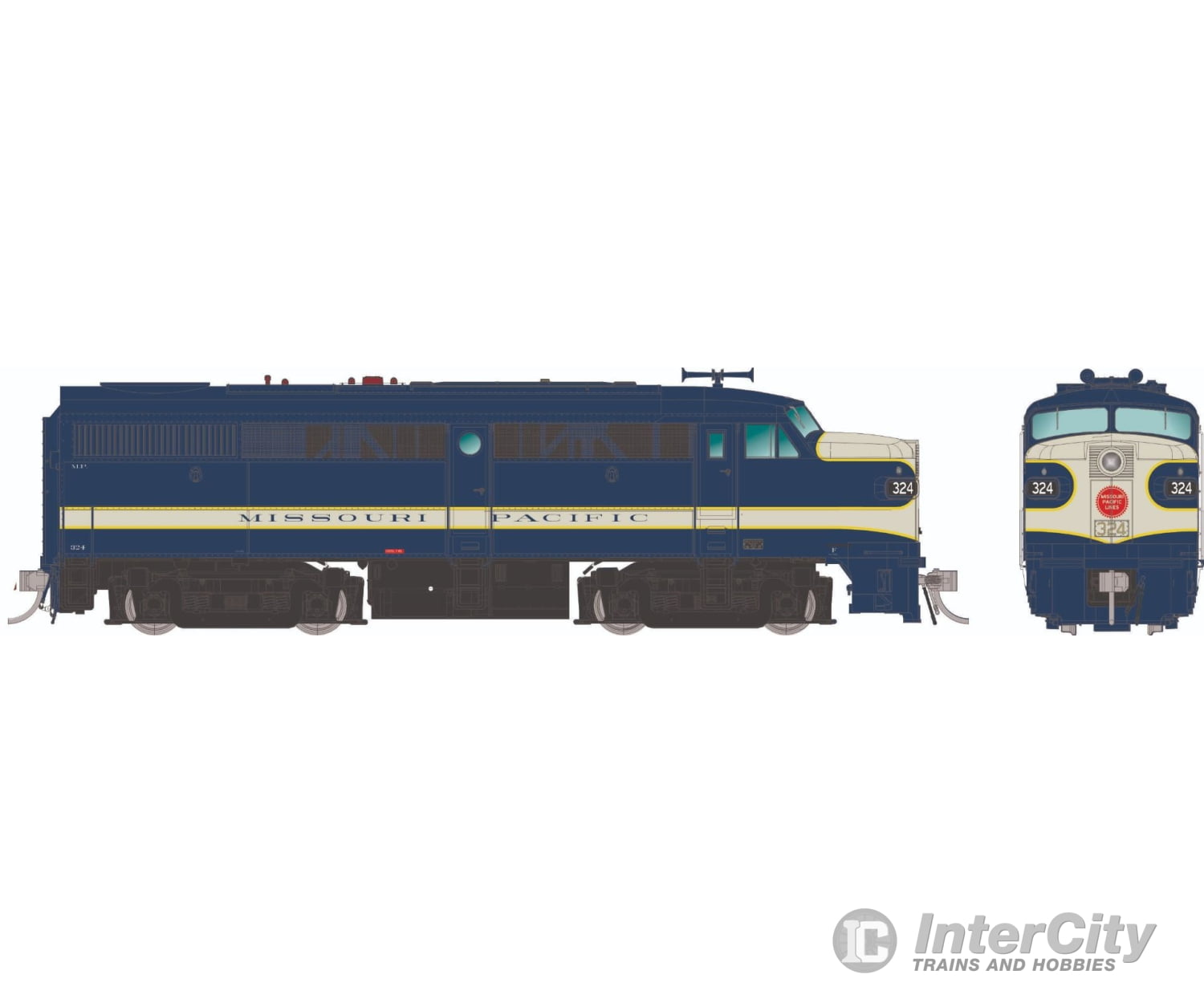 Rapido 037060 Ho Alco Fa-1 (Dc/Silent): Missouri Pacific - Blue Scheme: #326 Locomotives