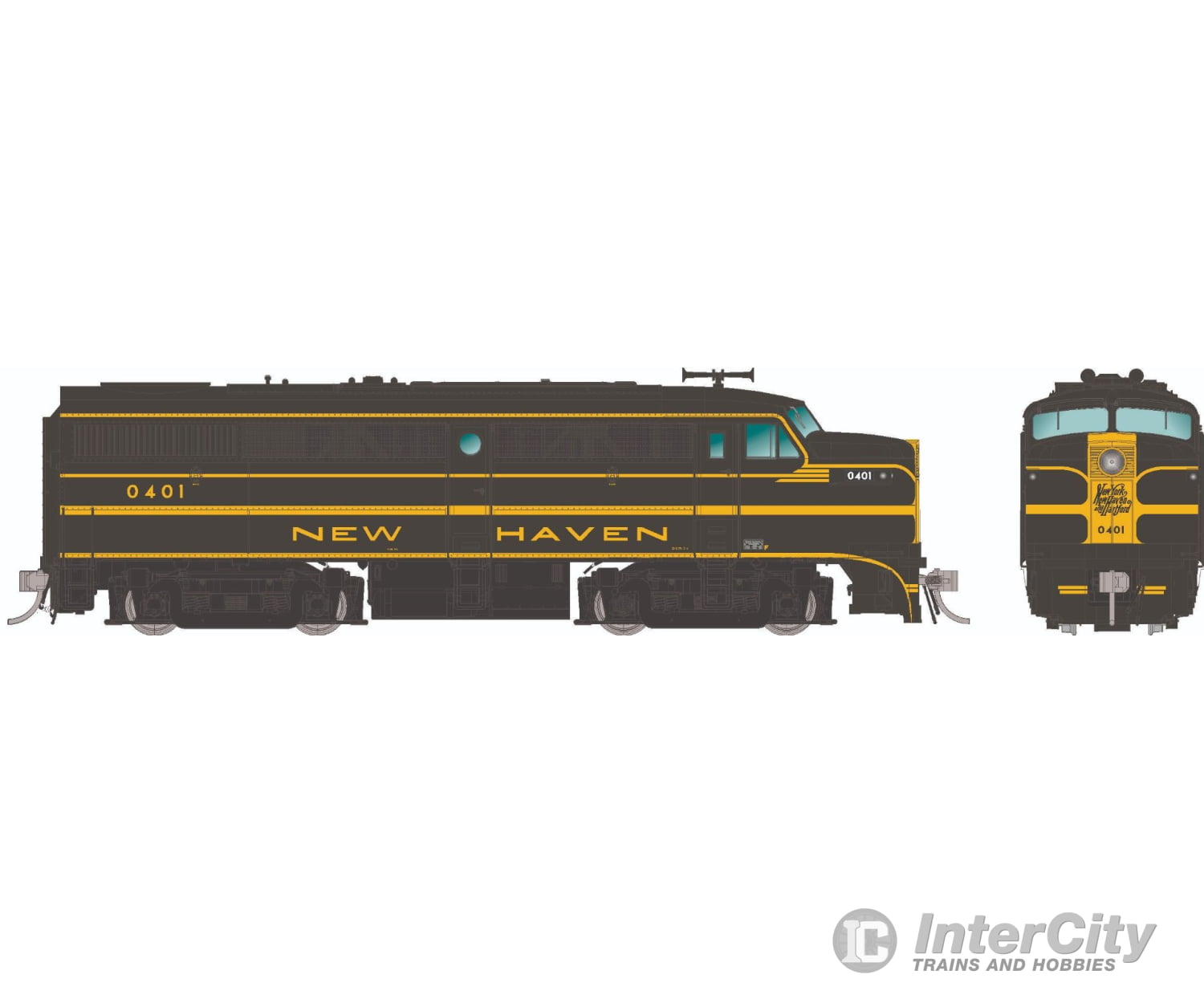 Rapido 037063 Ho Alco Fa-1 (Dc/Silent): New Haven - Green Scheme: #0403 Locomotives