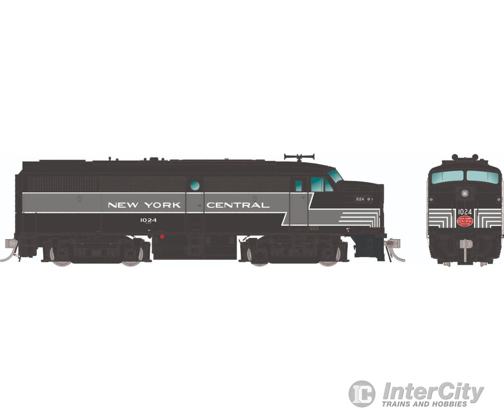 Rapido 037068 Ho Alco Fa-1 (Dc/Silent): New York Central - Lightning Stripe: #1002 Locomotives