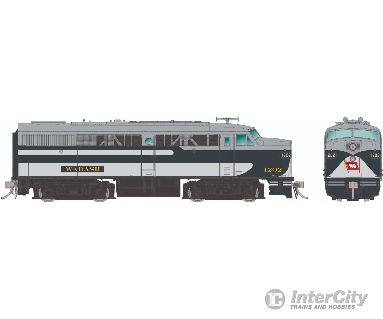 Rapido 037082 Ho Alco Fa-1 (Dc/Silent): Wabash - Bluebird Scheme: #1201 Locomotives