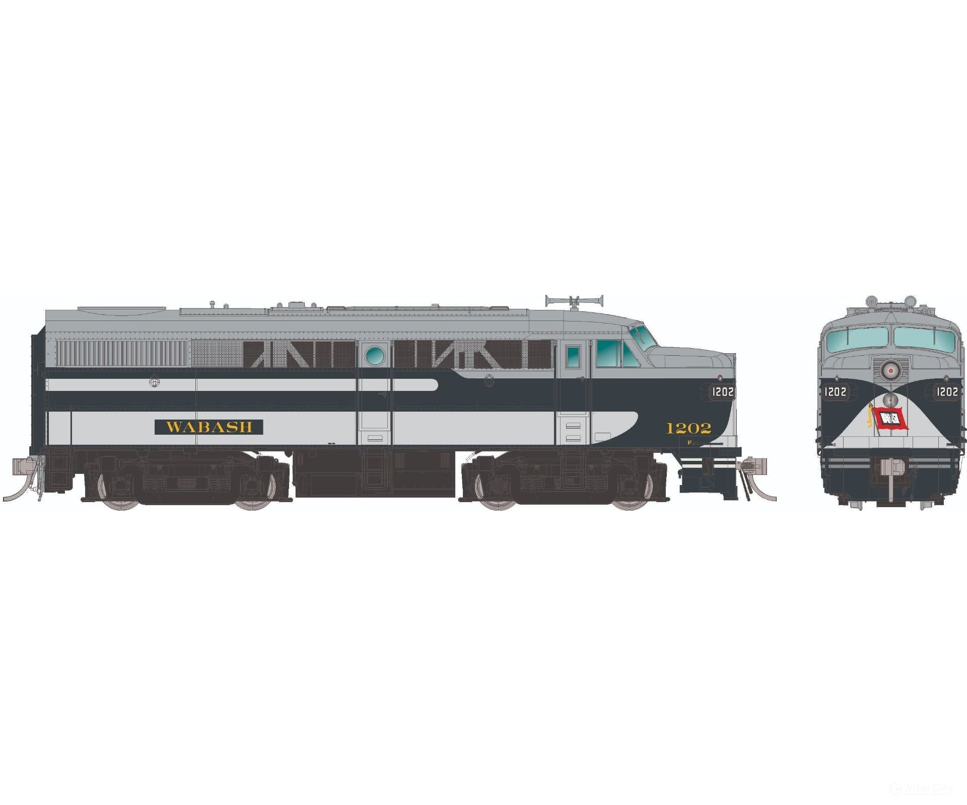 Rapido 037082 Ho Alco Fa-1 (Dc/Silent): Wabash - Bluebird Scheme: #1201 Locomotives