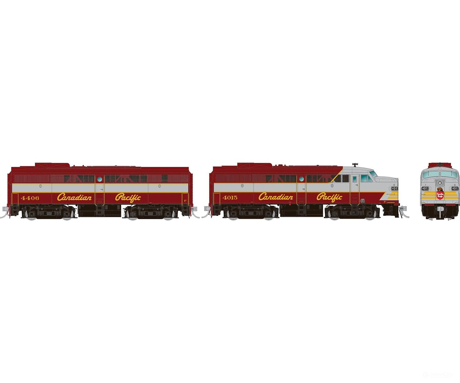 Rapido 037512 Ho Alco Fa-1 + Fb-1 (Dc/Dcc/Sound): Canadian Pacific - Script Scheme: #4019 #4 Diesel