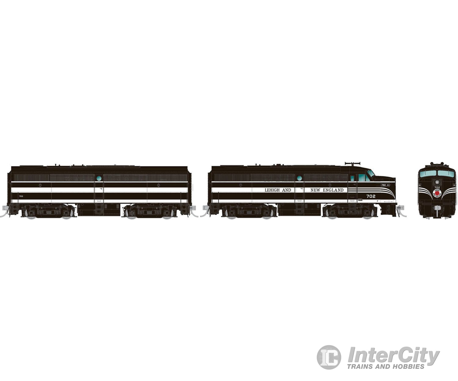 Rapido 037523 Ho Alco Fa-1 + Fb-1 (Dc/Dcc/Sound): Lehigh & New England: #702 #753 Diesel