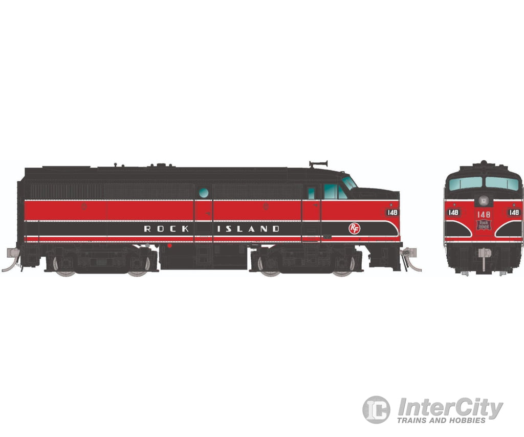 Rapido 037571 Ho Alco Fa-1 (Dc/Dcc/Sound): Rock Island - Red & Black: #154 Locomotives