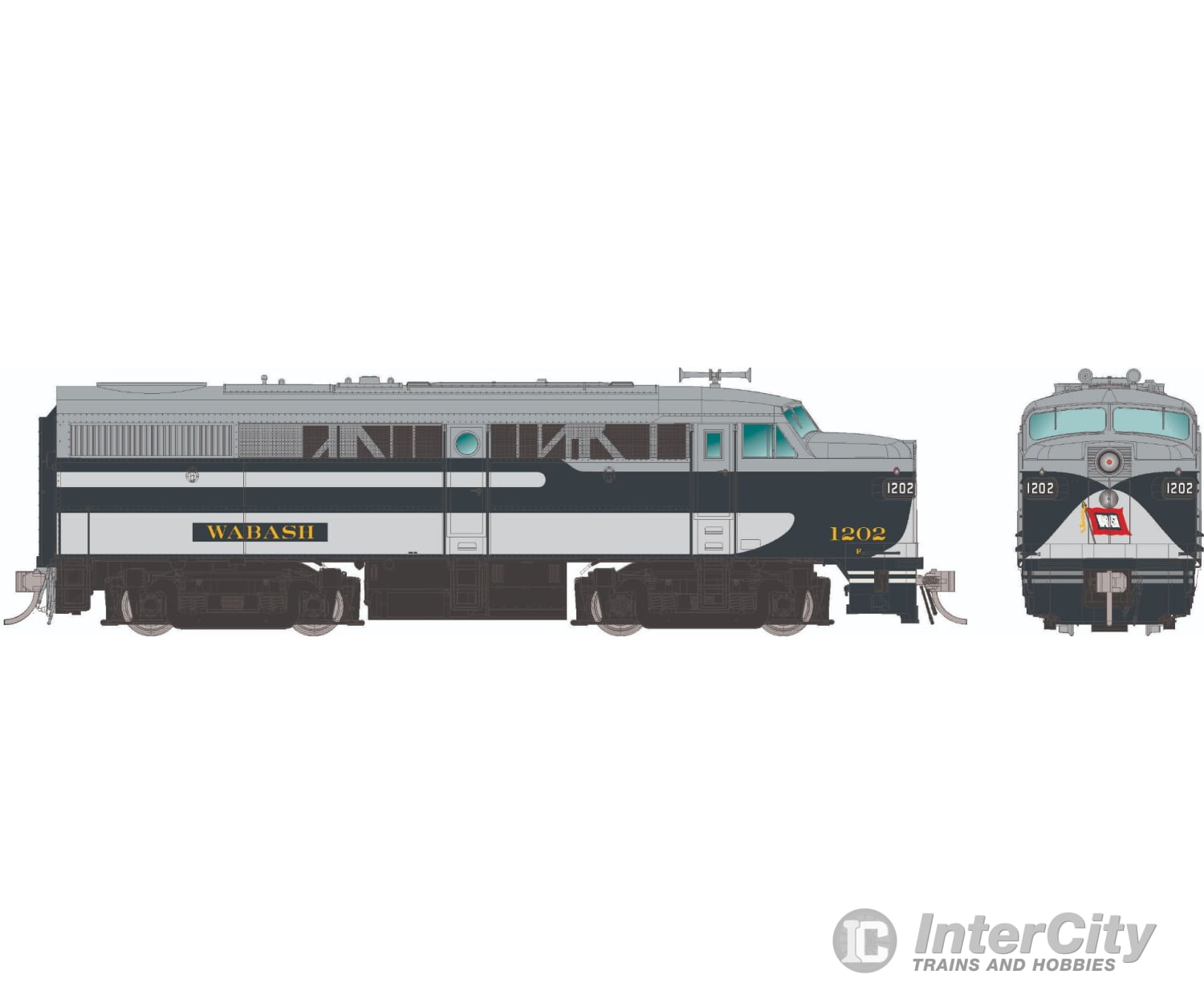 Rapido 037583 Ho Alco Fa-1 (Dc/Dcc/Sound): Wabash - Bluebird Scheme: #1204 Locomotives