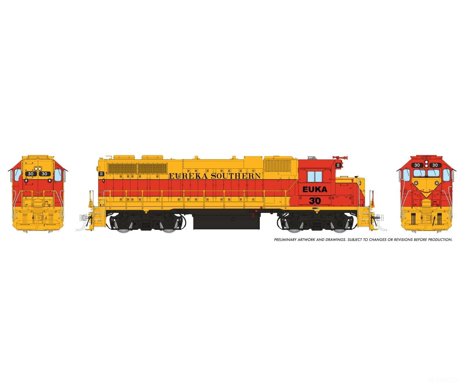 Rapido 038550 Ho Emd Gp38 W/Ext Cab (Dc/Dcc/Sound): Eureka Southern: #30 Locomotives