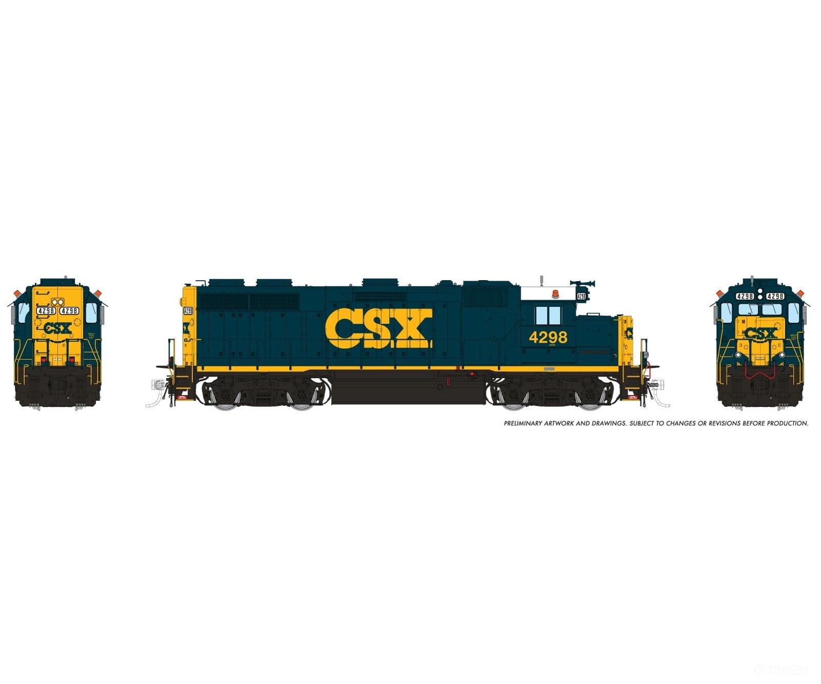 Rapido 039518 Ho Emd Gp39 (Dc/Dcc/Sound): Csx - Yn3 Scheme: #4298 Locomotives