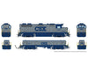 Rapido 039526 Ho Emd Gp39 Mother + Slug (Dc/Dcc/Sound): Csx - Grey & Blue: #4290 + #1048 Locomotives