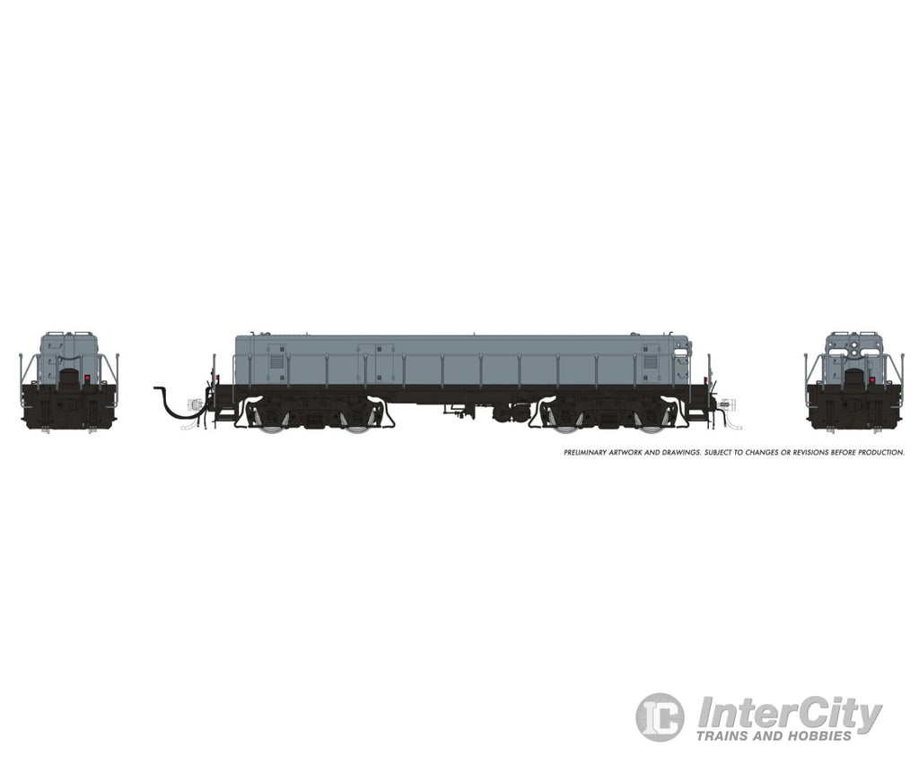 Rapido 039535 Ho Emd/Huntington Slug (Dc/Dcc/Sound): Grey Unlettered Locomotives