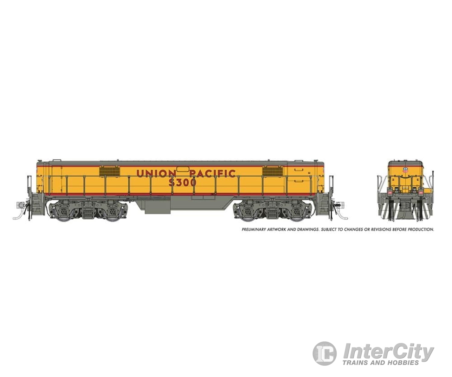 Rapido 040029 Ho Emd Gp40 Mother + Slug (Dc/Silent): Union Pacific: #3000 + #S-300 Locomotives