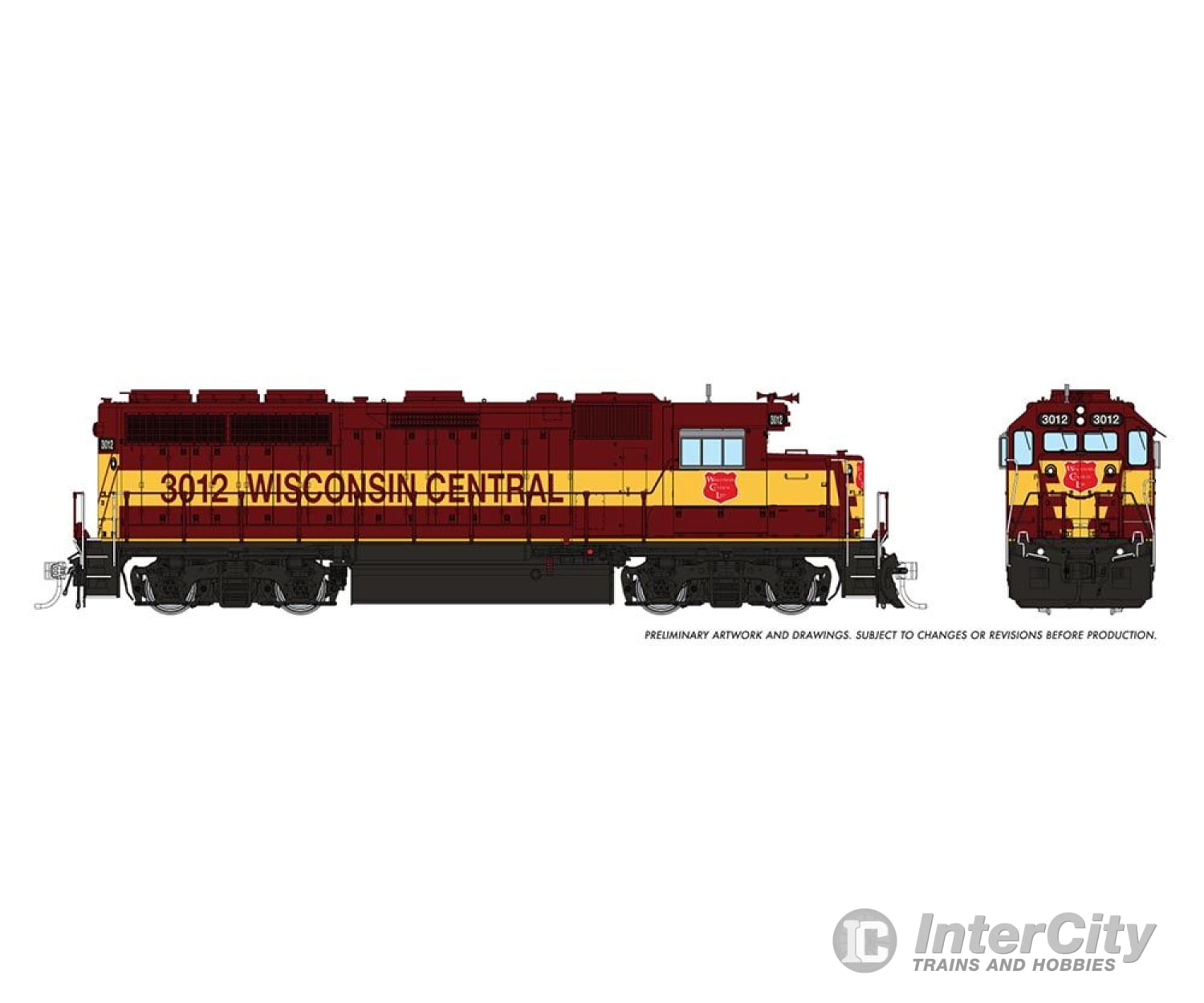 Rapido 040031 Ho Emd Gp40 (Dc/Silent): Wisconsin Central: #3011 Locomotives