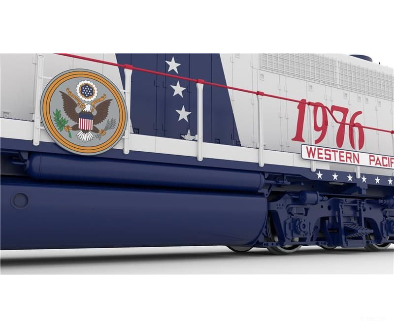Rapido 040560 HO EMD GP40 (DC/DCC/Sound): Western Pacific - Bicentennial: #1776 + 1976 Locomotives