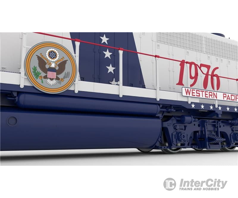 Rapido 040560 HO EMD GP40 (DC/DCC/Sound): Western Pacific - Bicentennial: #1776 + 1976 Locomotives