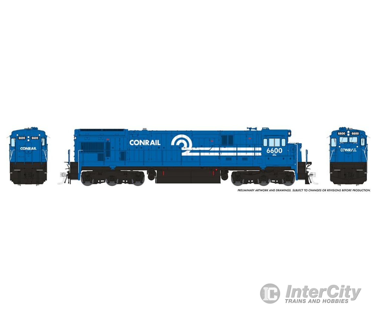 Rapido 042010 Ho C30-7 (Dc/Silent): Conrail: #6603 Locomotive