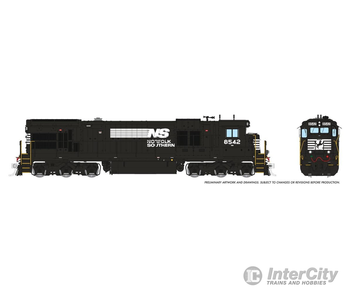 Rapido 042123 Ho C36-7 (Dc/Silent): Norfolk Southern: #8535 Locomotives