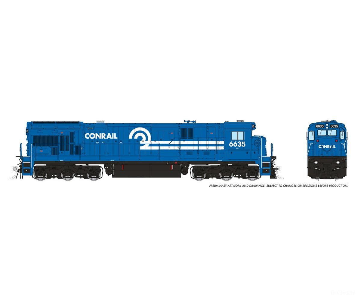 Rapido 042607 Ho C36-7 Dc/Dcc/Sound): Conrail: #6635 Locomotives
