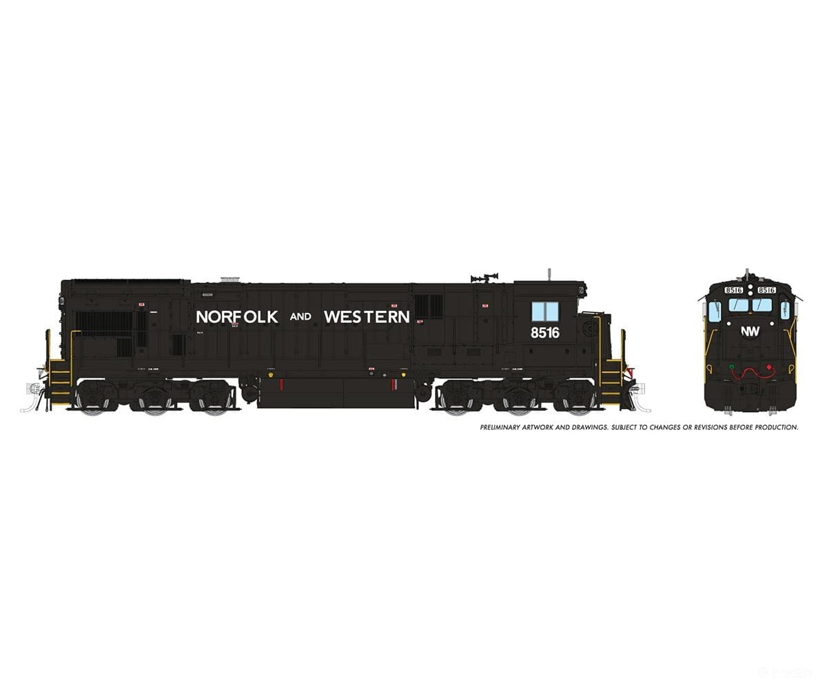 Rapido 042618 Ho C36-7 Dc/Dcc/Sound): Norfolk & Western - Claytor Scheme: #8513 Locomotives