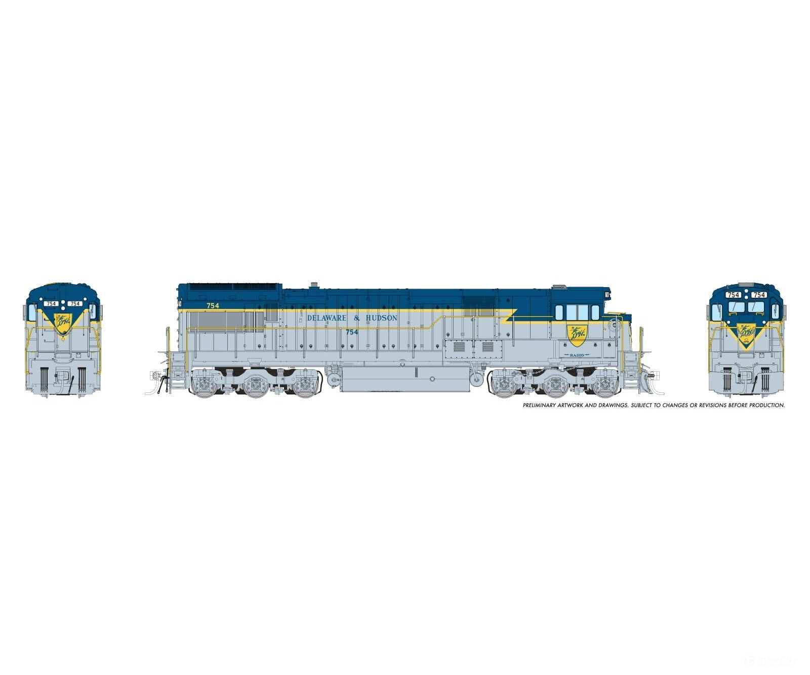 Rapido 043004 HO GE U33C (DC/Silent): Delaware & Hudson - Lightning Stripe: #756 Locomotives