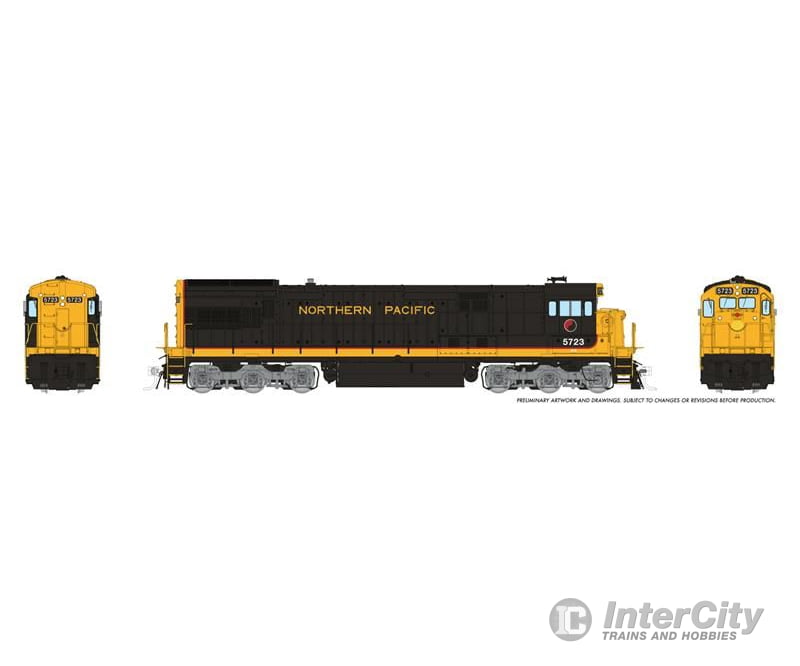 Rapido 043516 HO GE U33C (DC/DCC/Sound): Burlington Northern - NP Patch: #5723 Locomotives