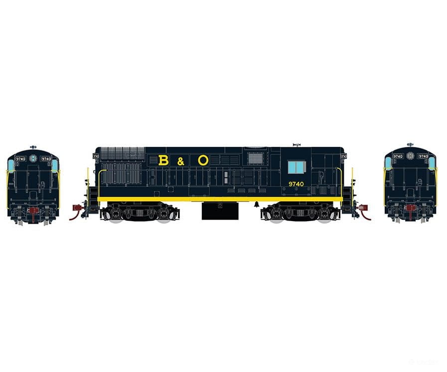 Rapido 044004 Ho Scale H16-44 (Dc/Silent): Baltimore & Ohio #9743 Locomotives