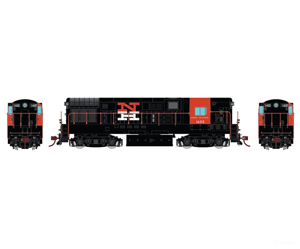 Rapido 044011 Ho Scale H16-44 (Dc/Silent): New Haven Mcginnis #1607 Locomotives
