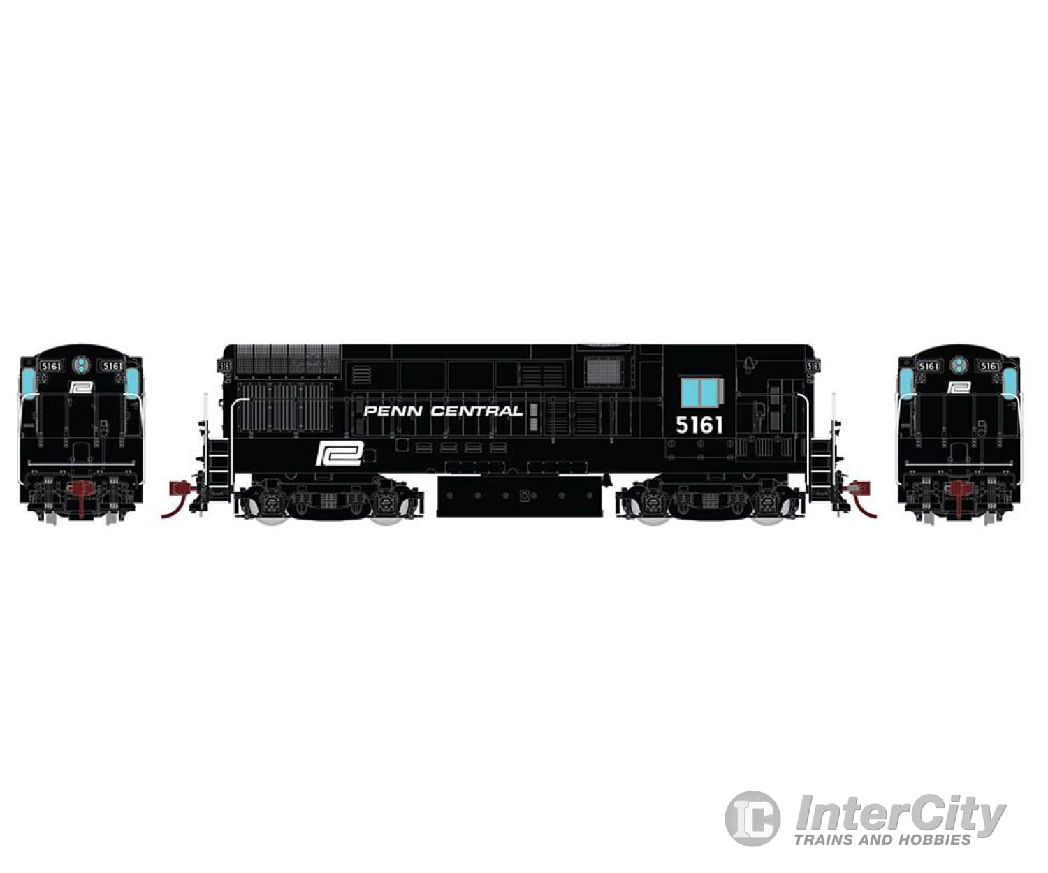 Rapido 044020 Ho Scale H16-44 (Dc/Silent): Penn Central #5170 Locomotives