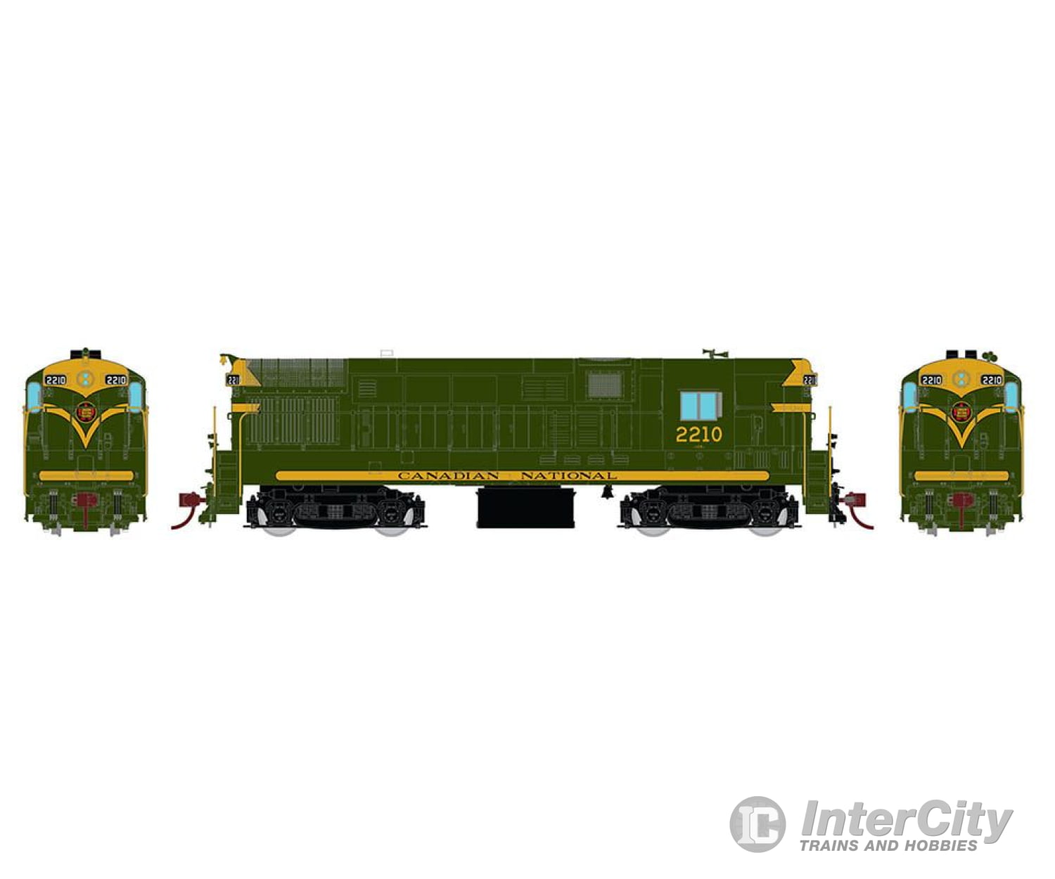 Rapido 044026 Ho Scale H16-44 (Dc/Silent): Cnr Green #2206 Locomotives