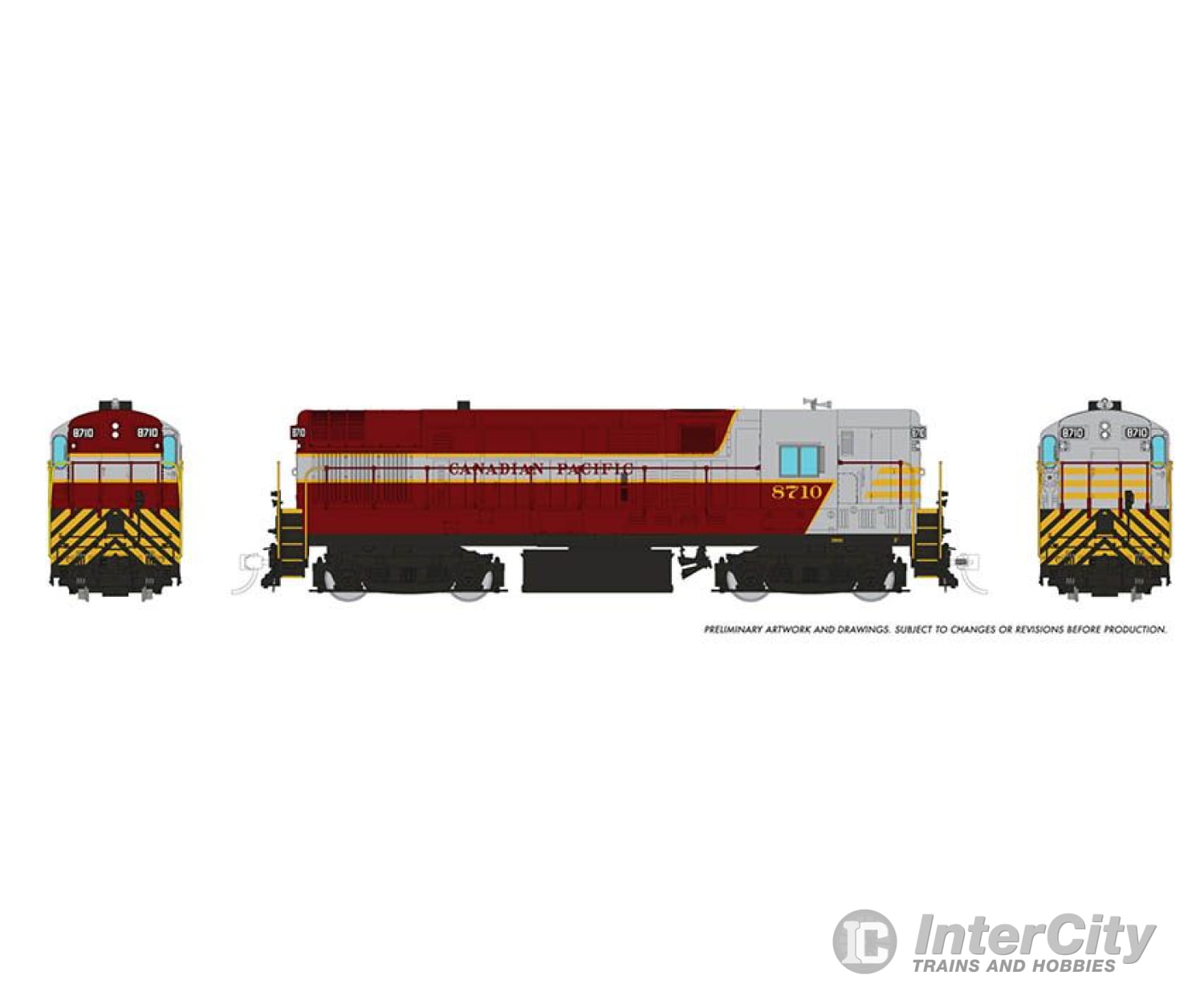 Rapido 044029 Ho Scale H16-44 (Dc/Silent): Cpr Block #8709 Locomotives