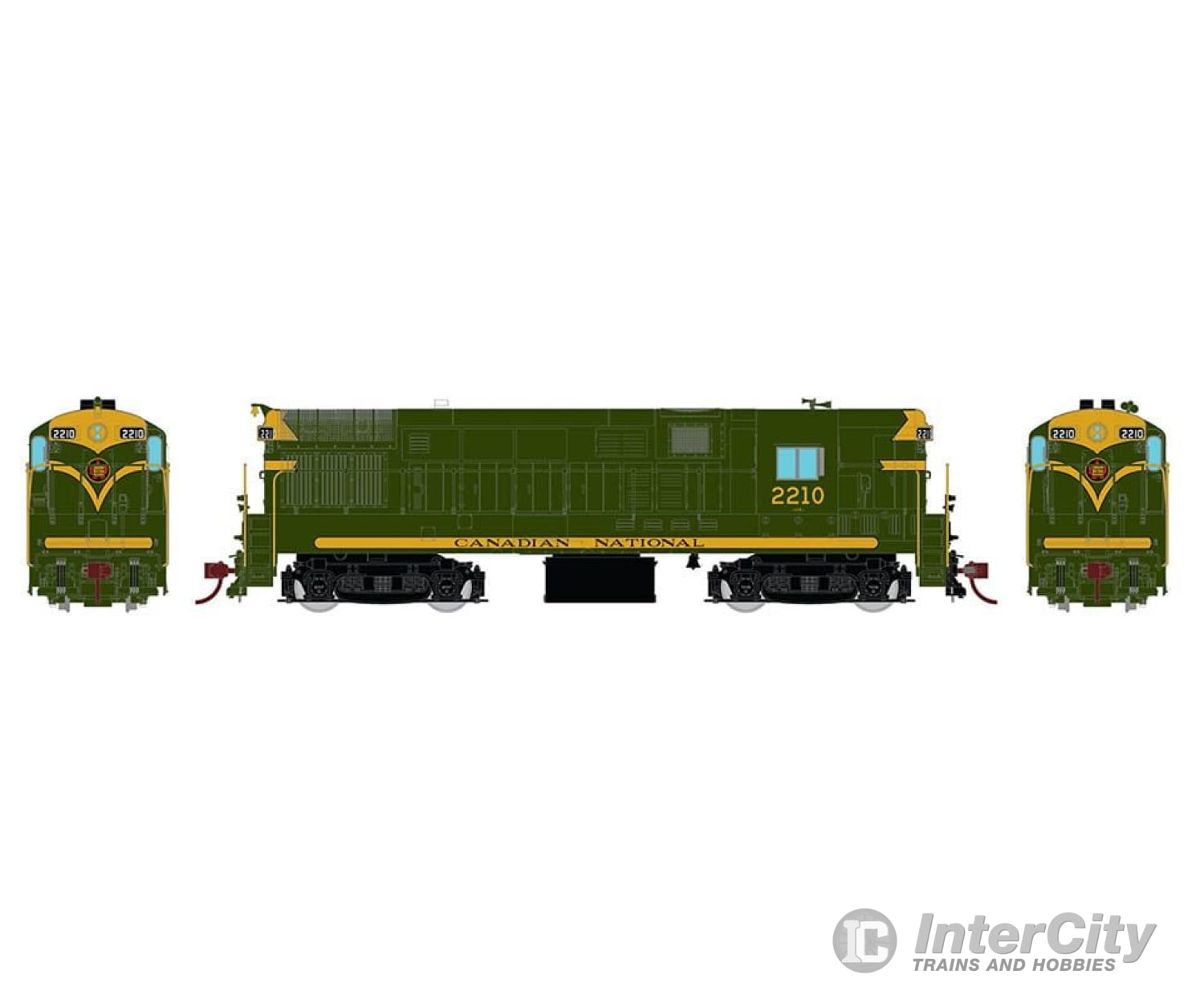 Rapido 044525 Ho Scale H16-44 (Dc/Dcc/Sound): Cnr Green #2203 Locomotives