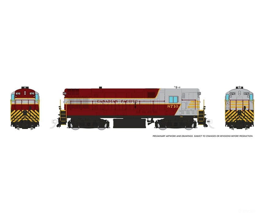 Rapido 044529 Ho Scale H16-44 (Dc/Dcc/Sound): Cpr Block #8710 Locomotives