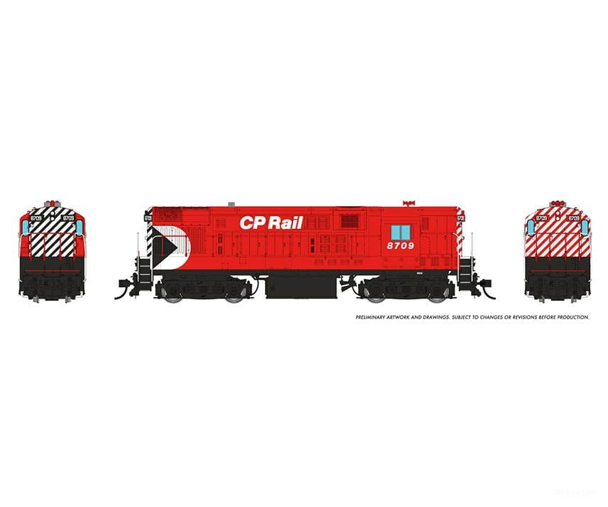 Rapido 044538 Ho Scale H16-44 (Dc/Dcc/Sound): Cp Rail - Action Red Scheme: #8709 Locomotives