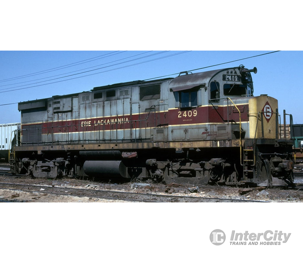 Rapido 045032 HO ALCO C424 (DC/Silent): Erie Lackawanna - Grey & Maroon Scheme: #2409 Locomotives