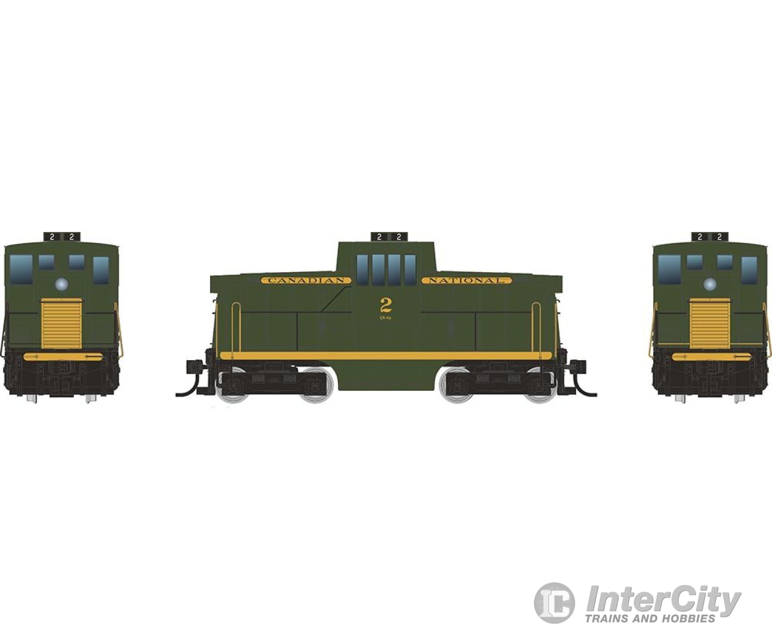 Rapido 048007 Ho Ge 44 Tonner (Dc/Silent): Canadian National - Green: #1 Locomotives