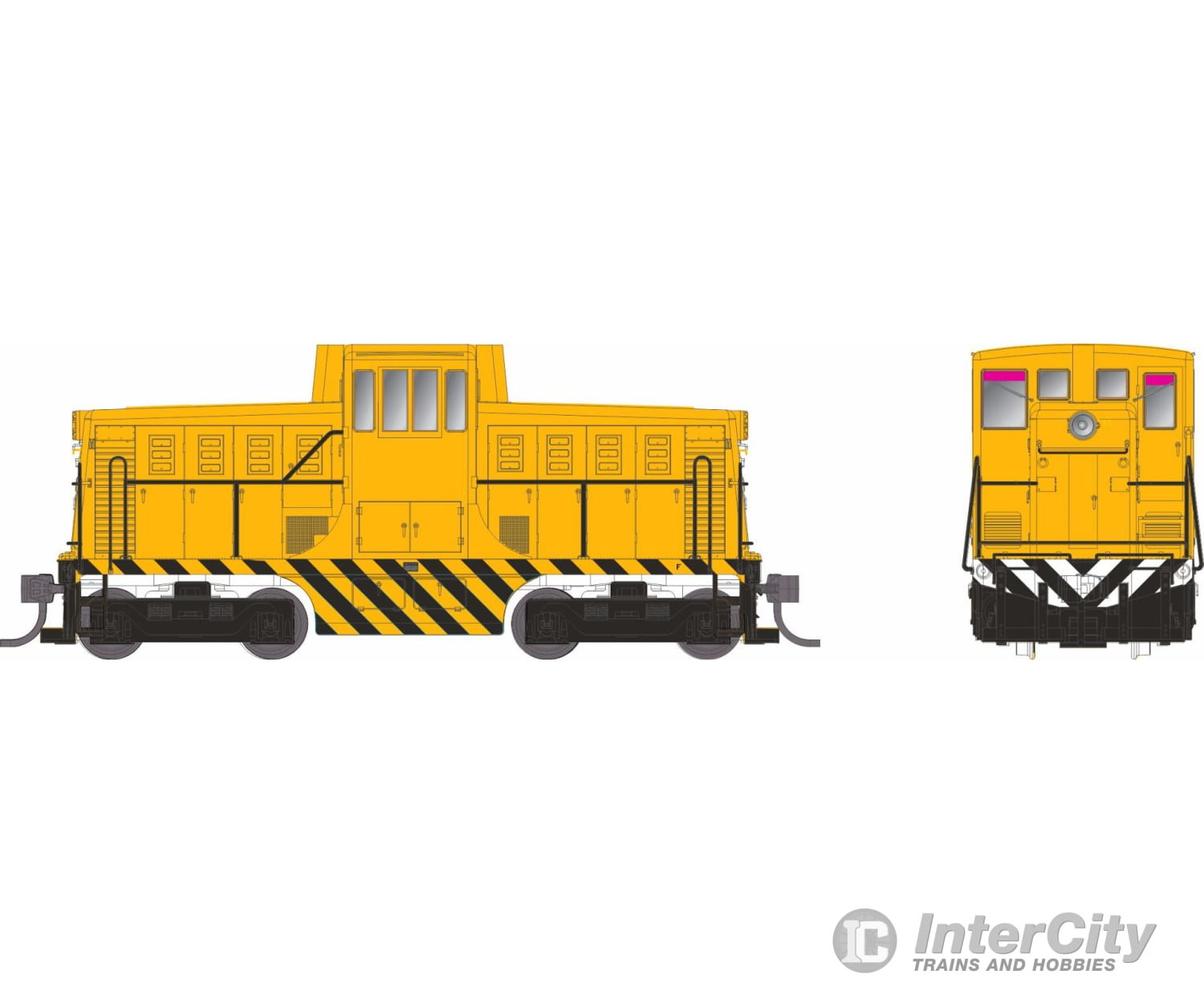 Rapido 048034 Ho Ge 44 Tonner (Dc/Silent): Generic Industrial: Yellow Locomotives