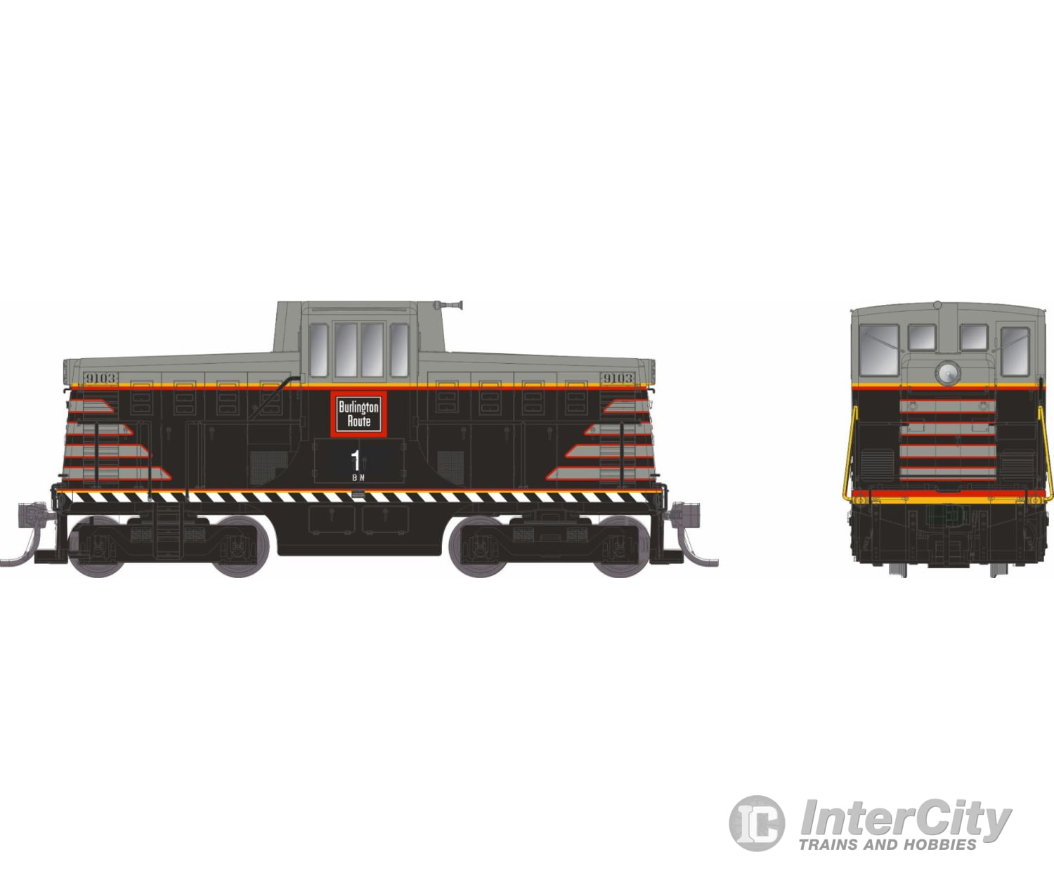 Rapido 048042 Ho Ge 44 Tonner (Dc/Silent): Cb&Q / Bn: #1 Locomotives