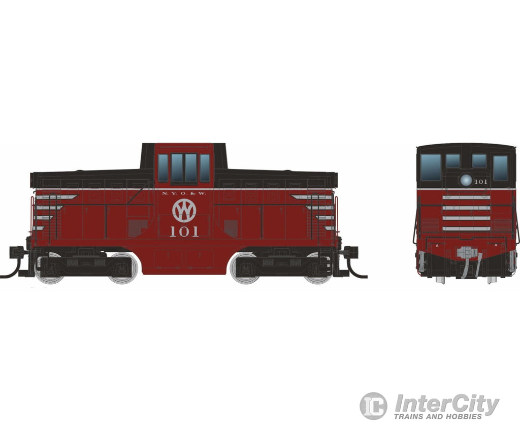 Rapido 048060 Ho Ge 44 Tonner (Dc/Silent): New York Ontario & Western - Maroon: #104 Locomotives