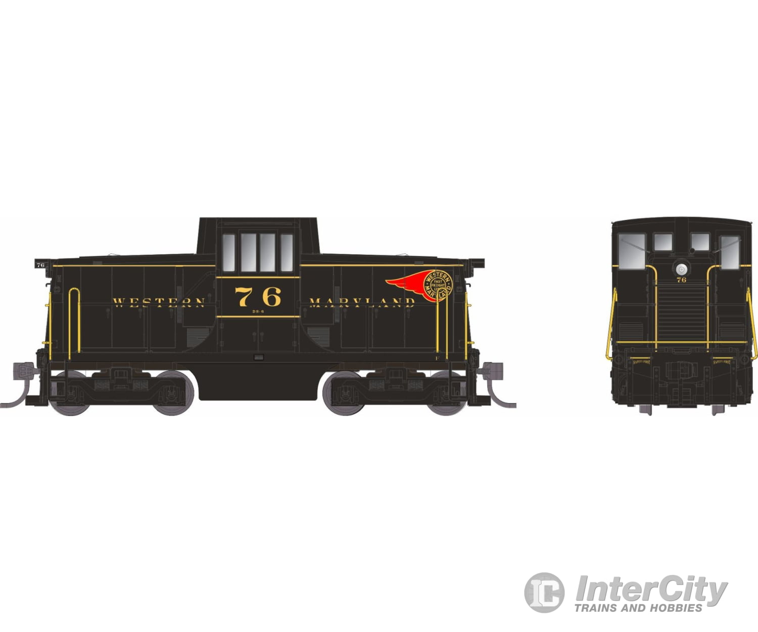 Rapido 048066 Ho Ge 44 Tonner (Dc/Silent): Western Maryland: #76 Locomotives