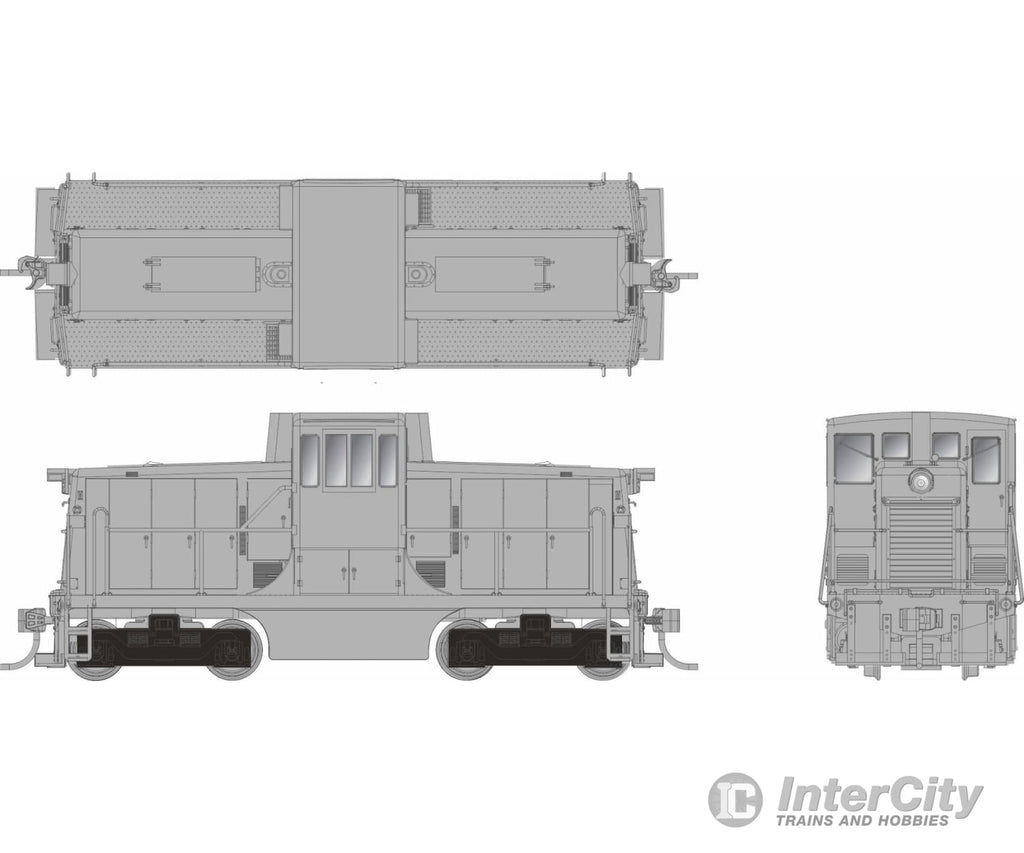 Rapido 048096 Ho Ge 44 Tonner (Dc/Silent): Undecorated - Phase Ii Body Locomotives