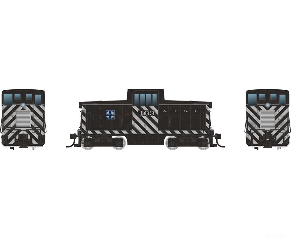 Rapido 048503 Ho Ge 44 Tonner (Dc/Dcc/Sound): Santa Fe - Zebra Stripe: #468 Locomotives
