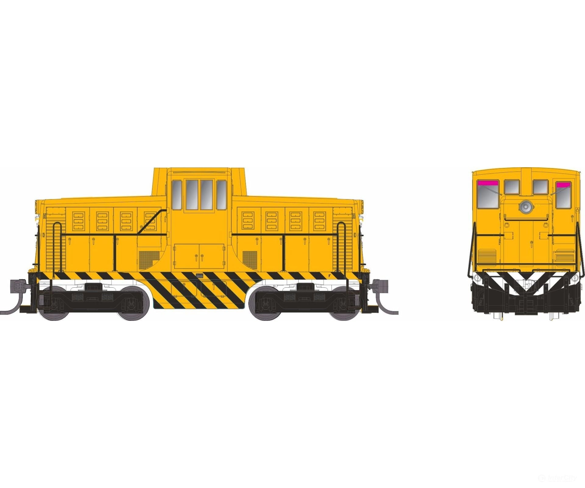 Rapido 048534 Ho Ge 44 Tonner (Dc/Dcc/Sound): Generic Industrial: Yellow Locomotives