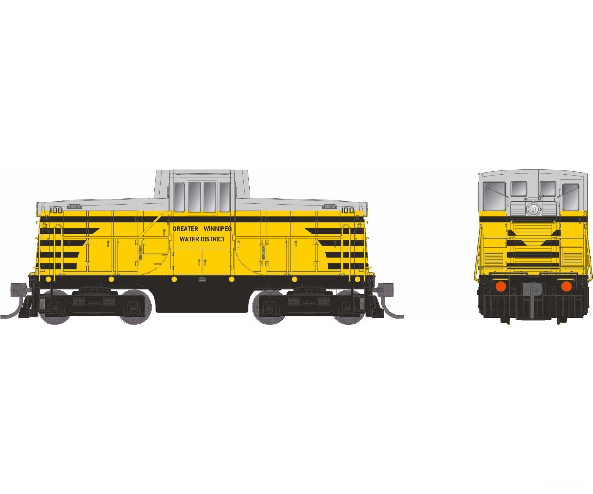 Rapido 048551 Ho Ge 44 Tonner (Dc/Dcc/Sound): Greater Winnipeg Water District: #103 Locomotives