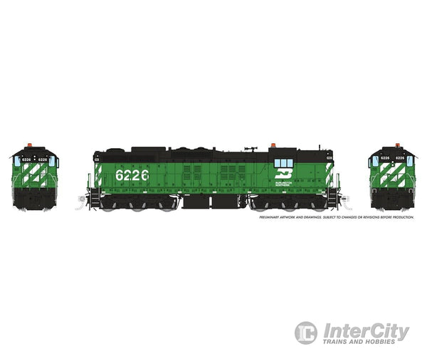 Rapido 050626 HO EMD SD9 (DC/DCC/Sound): Burlington Northern: #6226 Locomotive