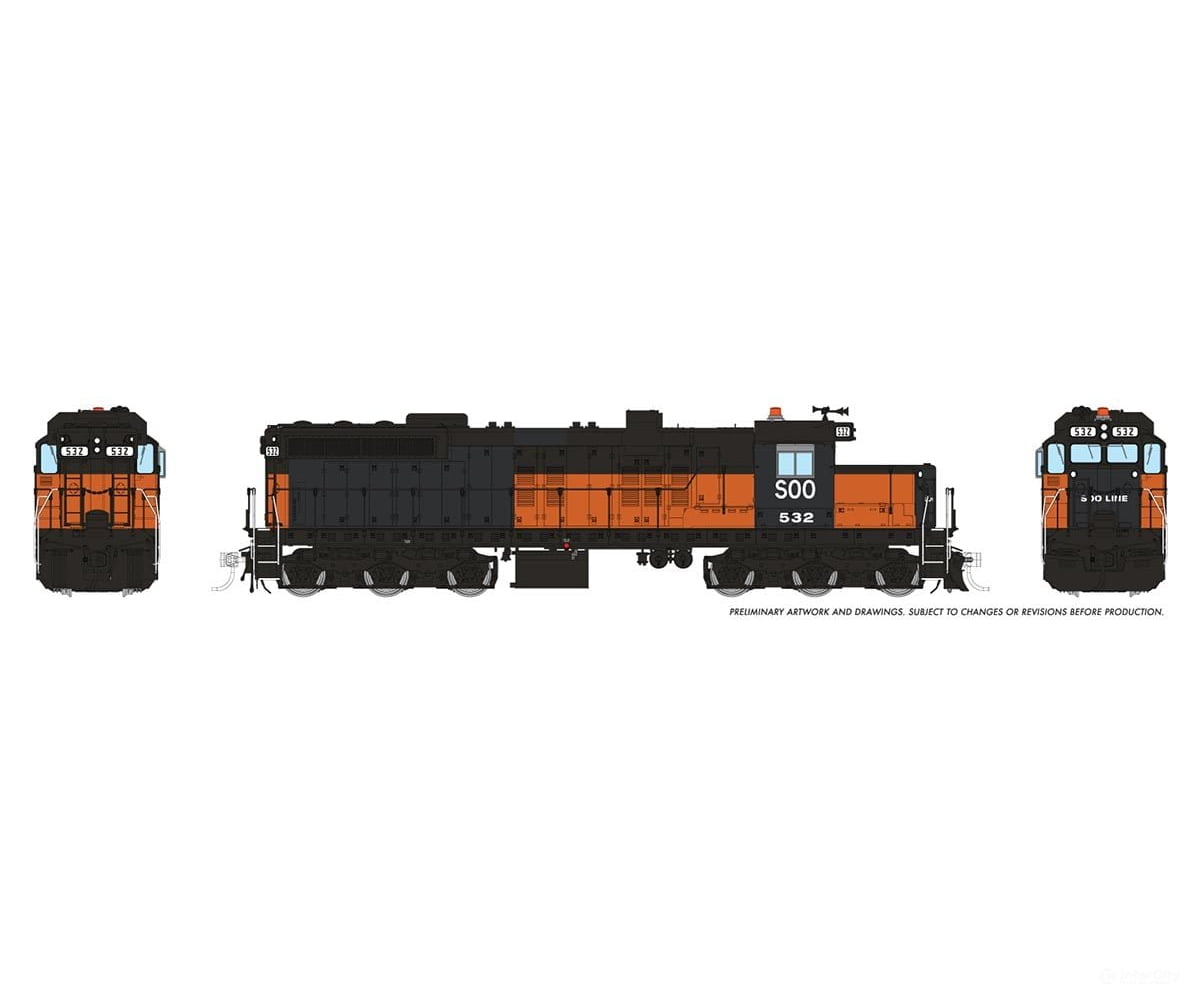 Rapido 050634 HO EMD SD10 (DC/DCC/Sound): SOO Line: #532 Locomotive
