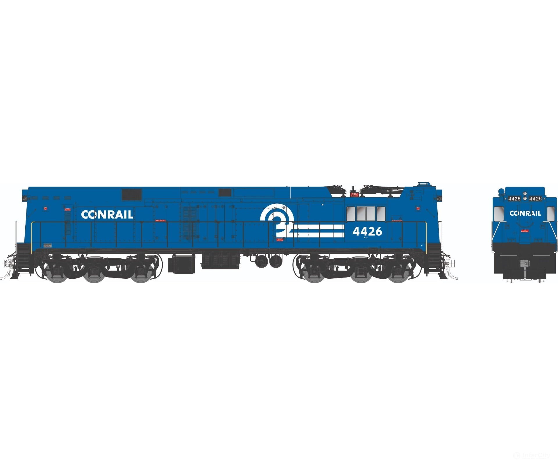 Rapido 052020 HO GE E44 Electric (DC/Silent): Conrail - Blue: #4427 Locomotives