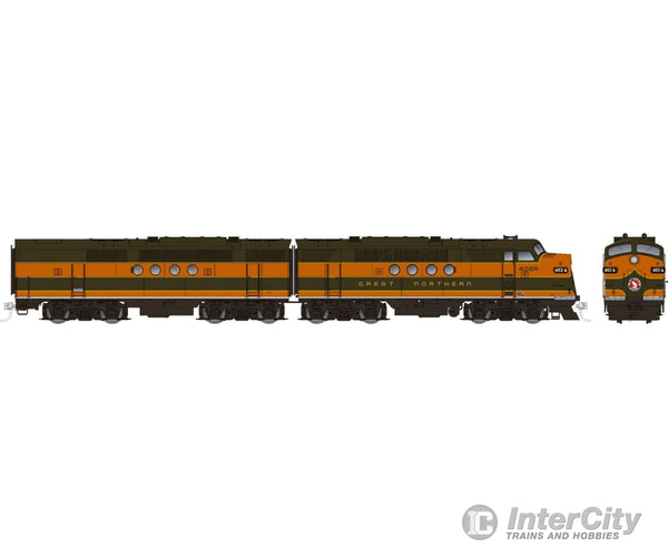 Rapido 053022 Ho Emd Ft A+B (Dc/Silent): Gn - As Delivered Scheme: #408-C + 408-D Locomotives