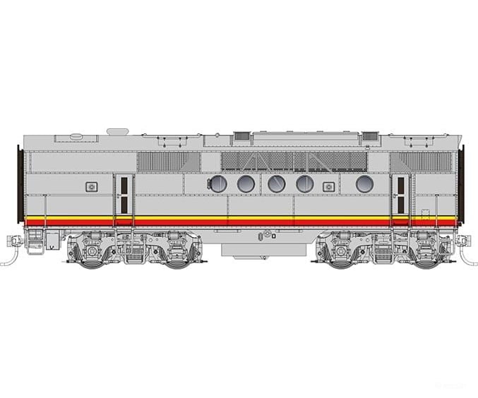Rapido 053504 Ho Emd Ft Booster (Dc/Dcc/Sound): At&Sf - Passenger Scheme: Unnumbered Locomotives