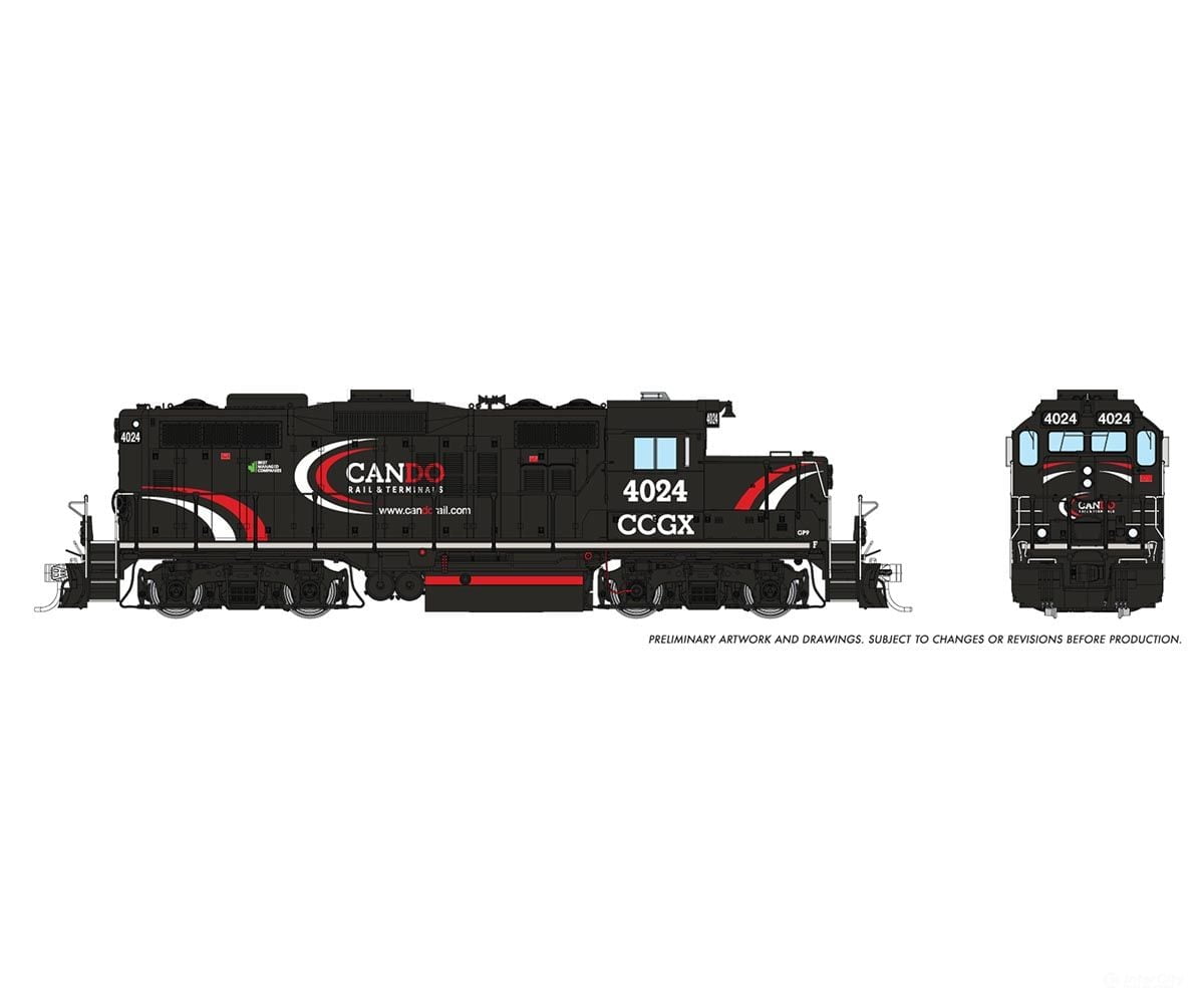 Rapido 054022 Ho Gp9U (Dc/Silent): Cando (Ccgx): #4024 Locomotives